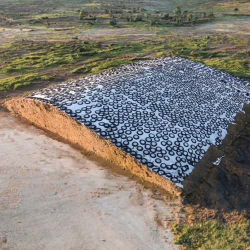 Farmers yields being protected by silage tarps provided by Americover