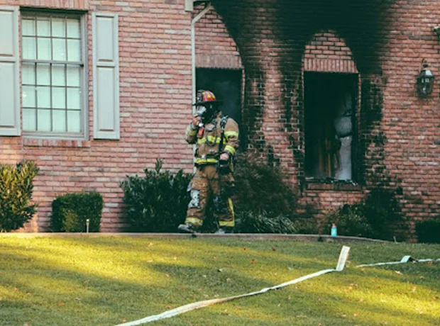 Firefighter dealing with Common Electrical Hazards on Construction Sites