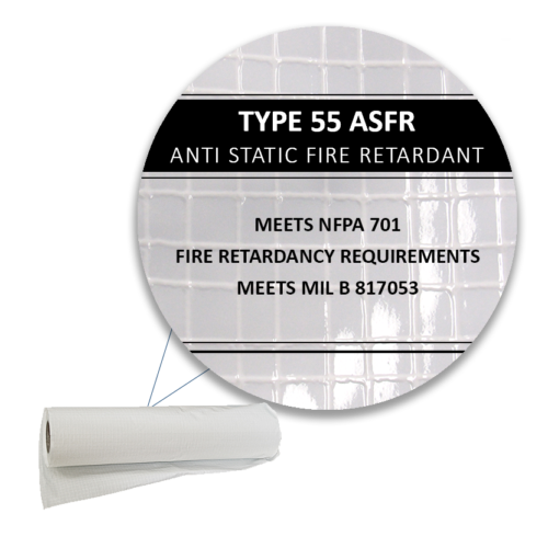 Tuff-Scrim™ Antistatic Fire Retardant Reinforced Poly Sheeting