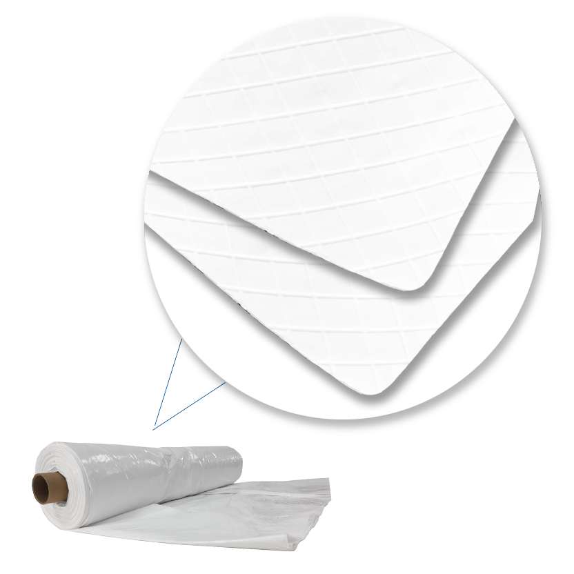 Dura Skrim Pallet 6mil String Reinforced Clear Plastic Sheeting Pallet - UV  Stabilized